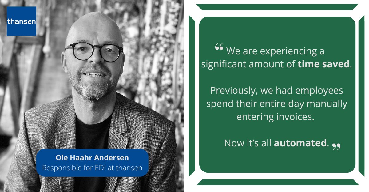 Ole Haahr Andersen, EDI Manager at thansen